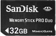 Sandisk Standard Memory Stick PRO Duo (SDMSPD-032G-B35)